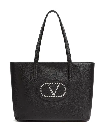 Valentino Garavani Nellcôte Tote Bag In Black