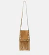 Valentino Nellcôte Vlogo Studded Suede Shoulder Bag