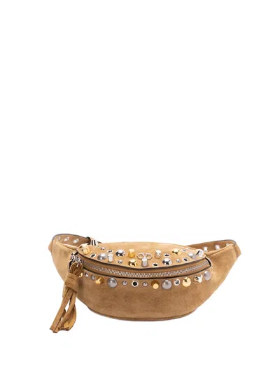 Valentino Garavani `nellcote` Waist Satchel Bag In Beige