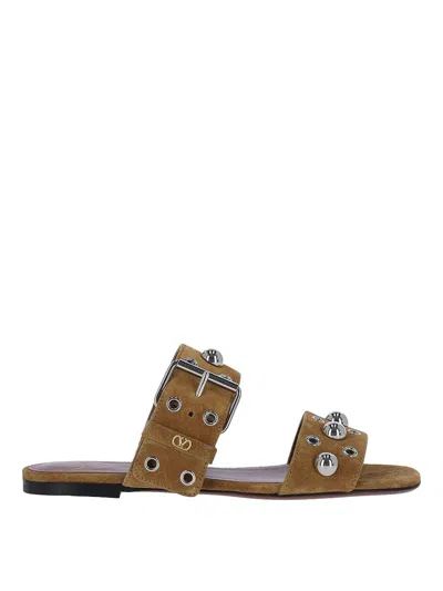 Valentino Garavani Nellcte Sandals In Brown