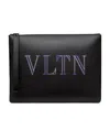 Valentino Neon Vltn  Clutch In Black