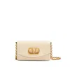 Valentino Small Leather Clutch With Adjustable Chain Strap
