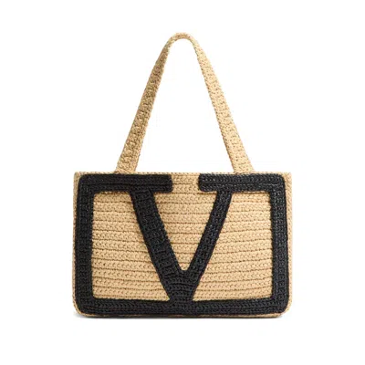 Valentino Garavani Neutral Tote Bags