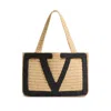 Valentino Medium Tote Viva Superstar Crochet Rafia