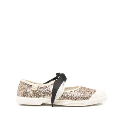 Valentino Garavani Neutrals/gold Sneakers