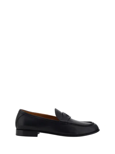 Valentino Garavani New Vlogo Signature Loafers In Nero