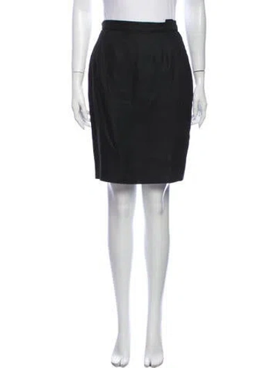 Pre-owned Valentino Night Knee-length Skirt In Black