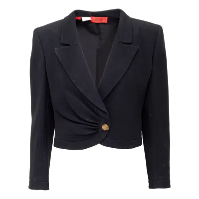Pre-owned Valentino Night Short Blazer - '80s In Black