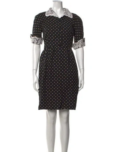 Pre-owned Valentino Night Vintage Knee-length Dress In Black