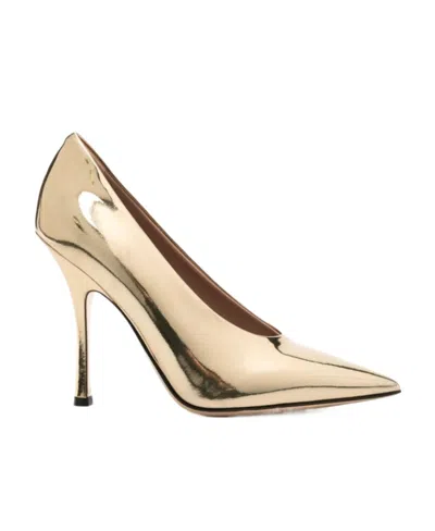 Valentino Garavani Nite-out 100mm Mirrored Pumps In Nude