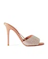 Valentino Nite-out Crystal-embellished Mules In Nude
