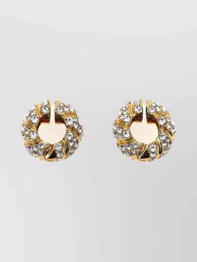 VALENTINO GARAVANI 'NO MORE' CRYSTAL EARRINGS