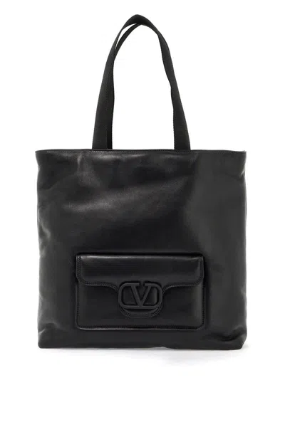 Valentino Garavani Noir Tote Bag In Multicolor