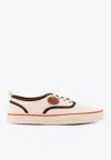 Valentino Nojoke Canvas Sneakers With Contrasting Profiles In Pink