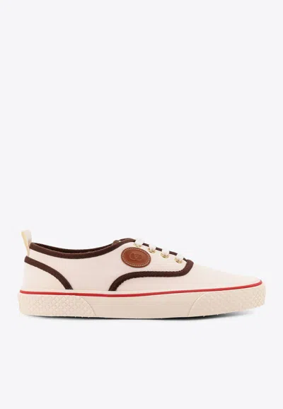 VALENTINO GARAVANI NOJOKE CANVAS LOW-TOP SNEAKERS