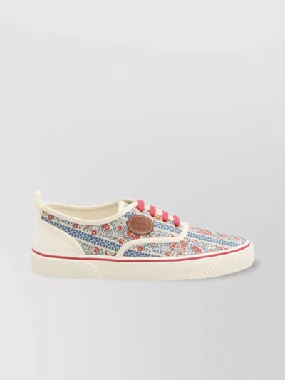 Valentino Garavani Nojoke Leather Imperfections Sneakers In Neutral