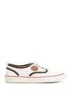Valentino Nojoke Canvas Sneakers With Contrasting Profiles