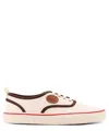 Valentino Nojoke Canvas Sneakers With Contrasting Profiles In White