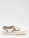 Valentino Nojoke Canvas Sneakers With Contrasting Profiles In White