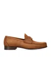 Valentino Vlogo Medallion Leather Loafers