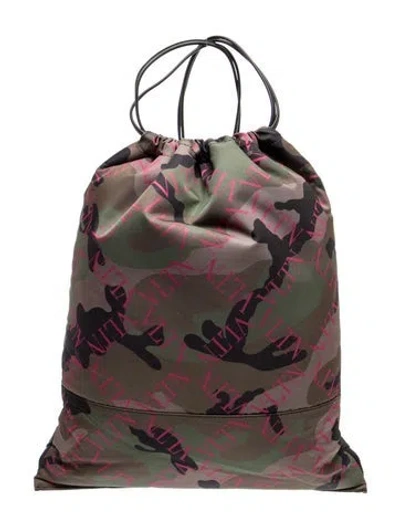 Pre-owned Valentino Garavani Nylon Backpack W/ Tags