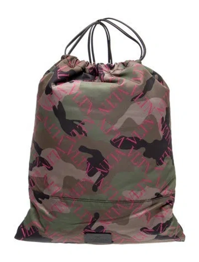 Pre-owned Valentino Garavani Nylon Backpack W/ Tags