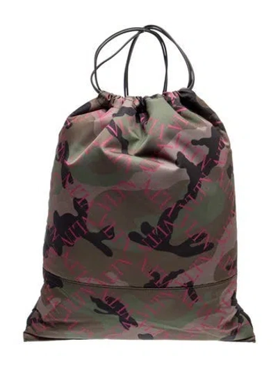 Pre-owned Valentino Garavani Nylon Backpack W/ Tags