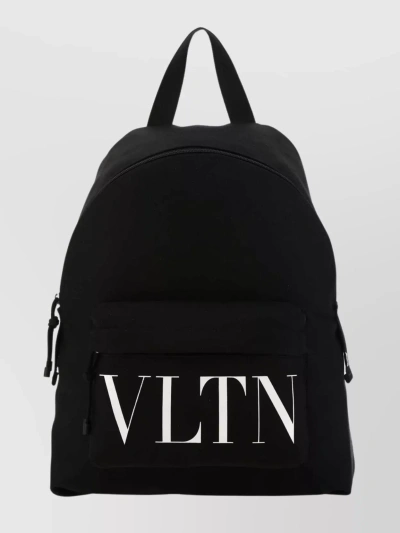 Valentino Garavani Nylon Backpack With Front Pocket And Adjustable Straps