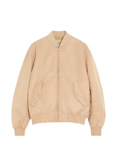 Valentino Nylon Bomber Jacket With Vgold In Pink