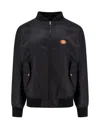 Valentino Garavani Nylon Hooded Jacket With Drawstring In Blue