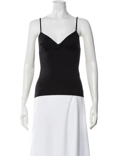 Pre-owned Valentino Nylon Bow Accents Pajamas In Black