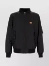 Valentino Nylon Bomber With Leather Patch And Vlogo Detail