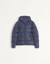 Valentino Nylon Hooded Down Jacket With Cherryfic Print