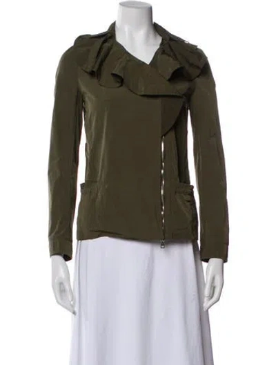 Pre-owned Valentino Nylon Jacket In Green