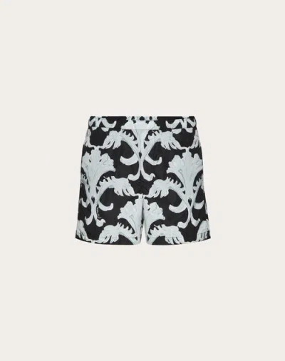 Valentino Nylon Swimsuit With Metamorphos Wall Print In Printed