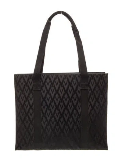 Pre-owned Valentino Garavani Nylon Tote In Black