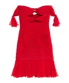 Valentino Chiffon Short Dress Woman Paris 42 In Red