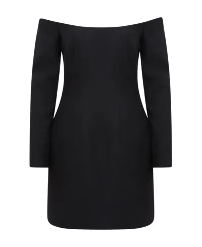 Valentino Off-shoulder Minidress In Black
