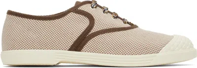 Valentino Garavani Bay By Bay Webbing-trimmed Checked Canvas Sneakers In Unknown