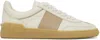 Valentino Upvillage Bicolor Stripe Low-top Sneakers In Ycc Ivory-rose Canne
