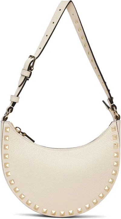 Valentino Garavani Off-white Mini Rockstud Bag In Neutral