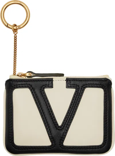 Valentino Garavani Off-white Viva Superstar Coin Pouch In Multi