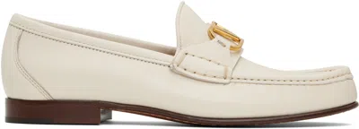 Valentino Garavani Off-white Vlogo Signature Buffalo Loafers In 098 Ivory