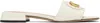 Valentino Ivory Calfskin Vlogo Signature Slide Sandals In White