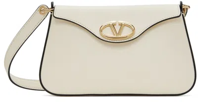 Valentino Garavani オフホワイト ミニ Vlogo The Bold Edition ショルダーバッグ In 98 Ivory