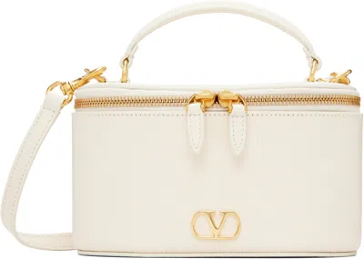 Valentino Garavani Off-white Vlogo Signature Mini Vanity Bag