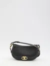 Valentino Ohval Small Shoulder Bag In Black