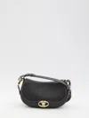 Valentino Garavani Ohval Small Shoulder Bag In Black