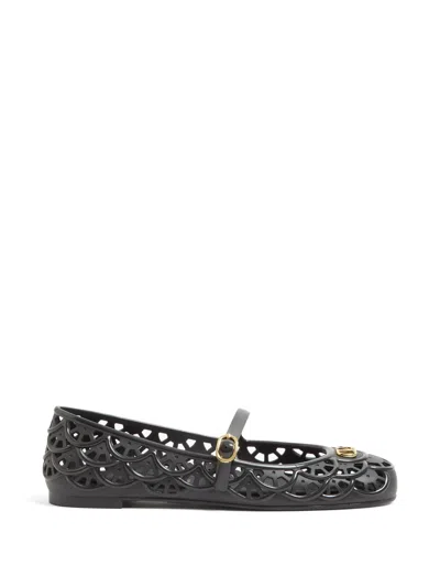 Valentino Garavani Valentino Ondette T.05 Ballerina Flat In Black