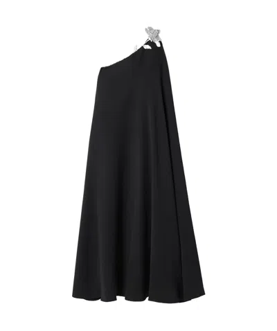 Valentino Crêpe Couture High-rise Midi Skirt In Black